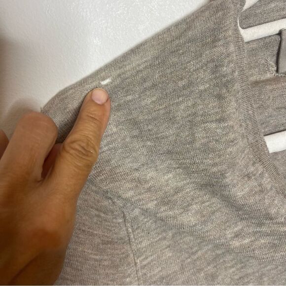 $328 Zadig & Voltaire Rivy Cashmere Sweater in Latte NWT with FLAW - Picture 8 of 11